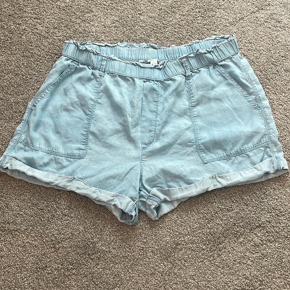 Aerie thin light denim shorts